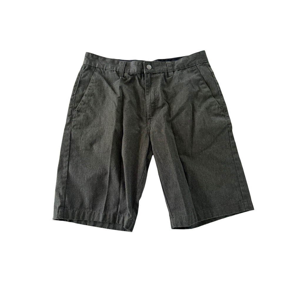 Volcom Frickin Modern Stretch Chino Shorts Mens 34 Charcoal Grey Heather Skate
